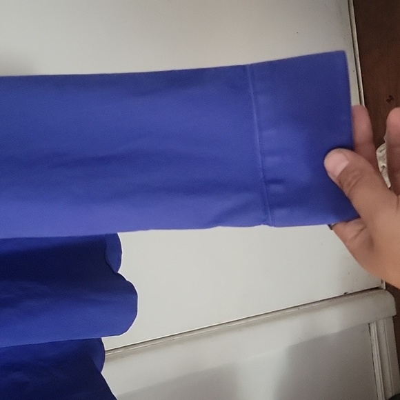 Prada Milano stretch cotton dress shirt color blue size 43/17 - Picture 9 of 14